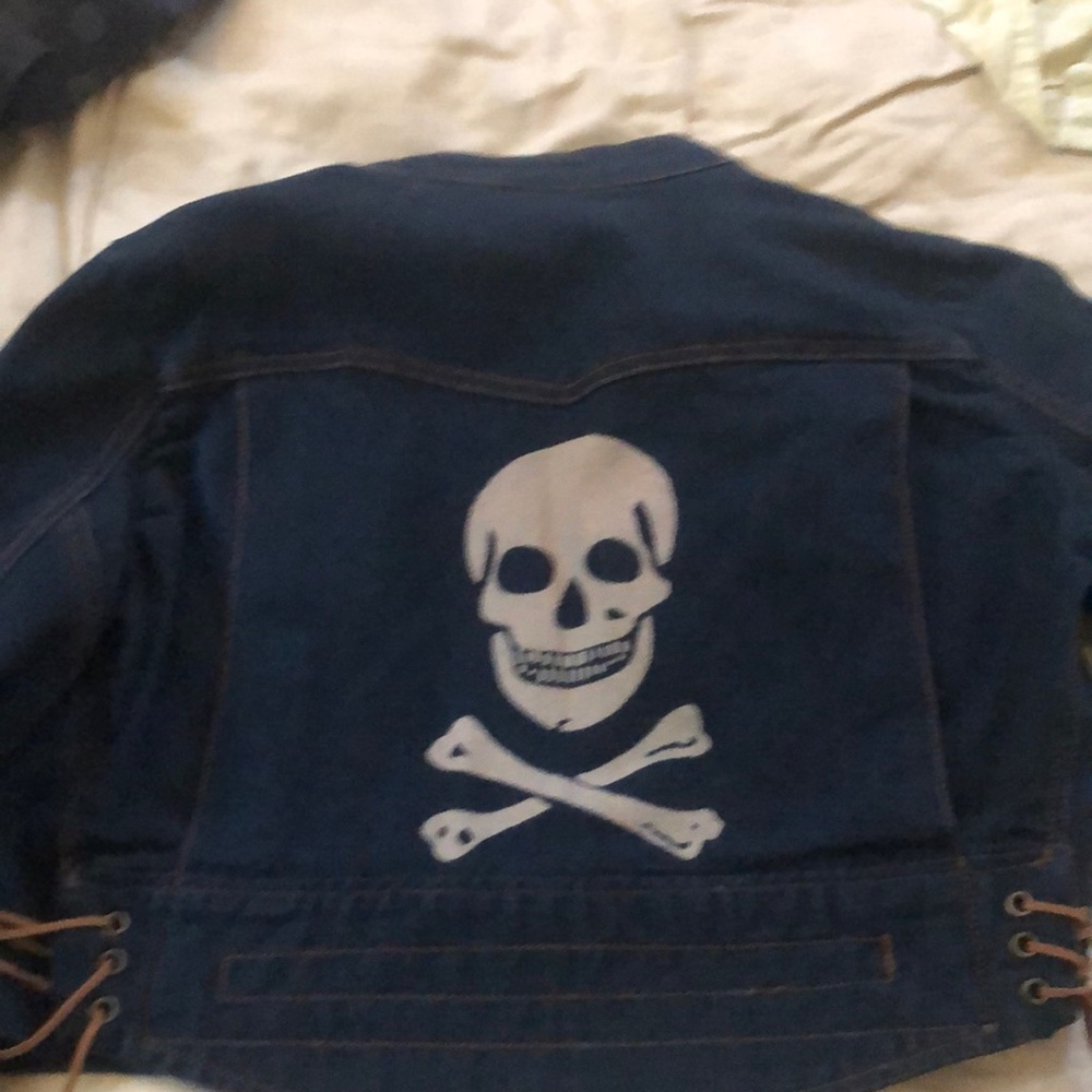 Denim crop jacket